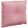 vidaXL Ryggkudde Rosa 60 x 50 cm Kordread tyg