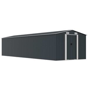 vidaXL Tr&auml;dg&aring;rdsskjul antracit 257x990x181 cm galvaniserat st&aring;l
