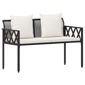 vidaXL Utomhusb&auml;nkar 2 -sitsig 116 x 56 x 75 cm konstrotting