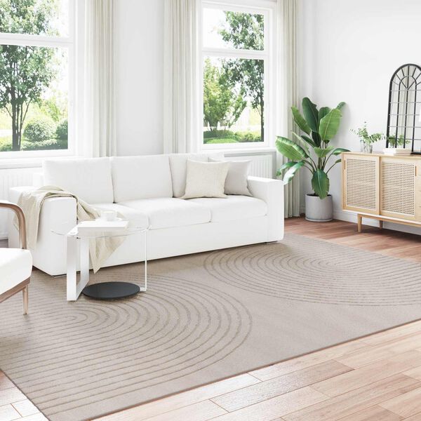 vidaXL Omr&aring;desmattor Rektangul&auml;r HUARTE Beige 280 x 200 cm Polyester