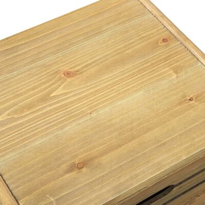 vidaXL Skänk med 5 lådor brun 37x30x97,5 cm trä