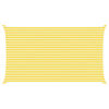 vidaXL Solskugge segel Gul och Vit 7 x 4 m 100% polyester oxford