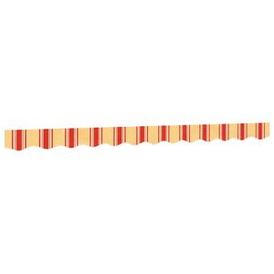 vidaXL Markisvolang gul och orange randig 300 cm
