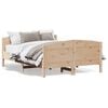 vidaXL S&auml;ngram utan madrass 120x190 cm massiv furu