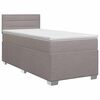 vidaXL Kontinentals&auml;ng med madrass Taupe 80 x 200 cm Tyg