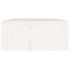 vidaXL Skärmställ vit 60x24x10,5 cm massiv furu
