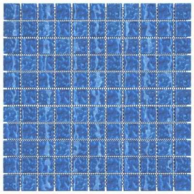 vidaXL Mosaikplattor 11 st blå 30x30 cm glas