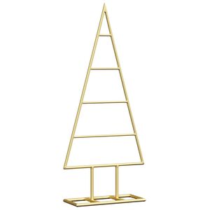 vidaXL Metall julgran Guld 60 cm Pulverlackerad st&aring;l