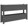 vidaXL Odlingsl&aring;da gr&aring; 112x25x66 cm massiv furu