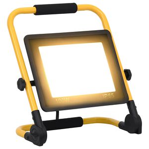 vidaXL Str&aring;lkastare med handtag 100 W LED varmvit