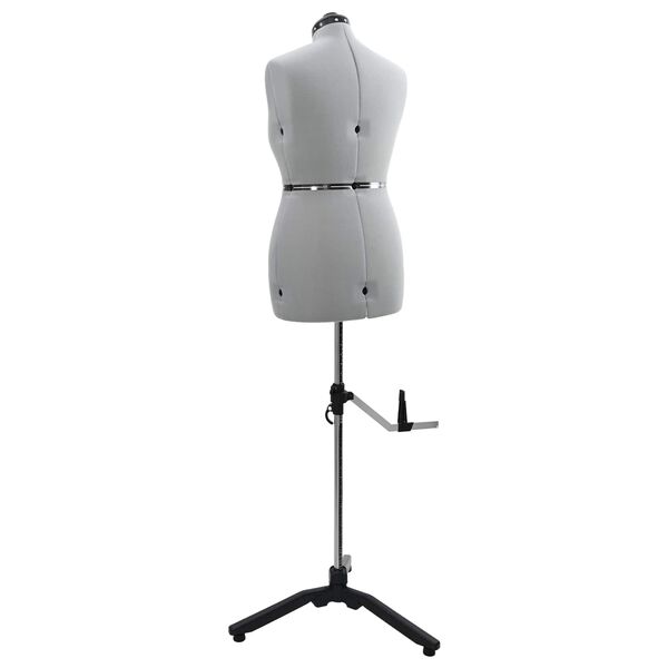 vidaXL Justerbar Kl&auml;nningsform Kvinna Gr&aring; m Sammet