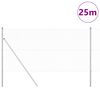 vidaXL St&auml;ngselstolpe Silver 25 x 1,4 m (13 mm n&auml;t) St&aring;l