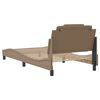 vidaXL Bed Frame "Viana" with LED without Mattress Cappuccino 100x200 cm
