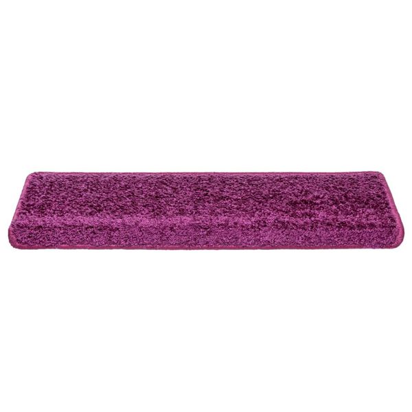 vidaXL Trappmattor 10 st 65x21x4 cm violett rektangul&auml;r kant