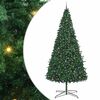 vidaXL Julgran med dekorativa str&auml;ngljus Gr&ouml;n 400 cm PVC