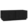 vidaXL Soffbord svart 110x50x40 cm massiv furu