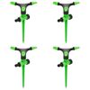 vidaXL Roterande sprinkler 4 st gr&ouml;n och svart 16x13,5x25,5 cm ABS&PP
