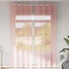 vidaXL Voile gardiner med genomföringar 2 st rosa 140x260 cm