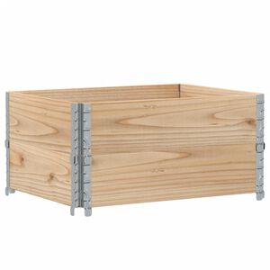 vidaXL Pallkragar 2 st 80x60 cm massivt furu