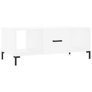 vidaXL Soffbord vit 102x50x40 cm konstruerat tr&auml;