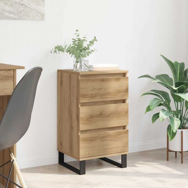 vidaXL Sideboard med l&aring;da artisan ek Konstruerat tr&auml;