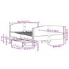 vidaXL Sängram utan madrass 140x200 cm massiv furu