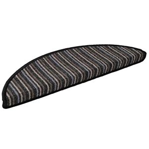 vidaXL Sj&auml;lvh&auml;ftande trappmattor 15 st 56 x 17 x 3 cm Non-Slip