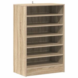 vidaXL Skosk&aring;p sonoma-ek 60x35x92 cm konstruerat tr&auml;