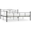 vidaXL S&auml;ngram svart metall 200x200 cm