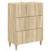 vidaXL L&aring;dans sk&aring;p Sonoma-ek 66 x 34,5 x 90 cm Konstruerat tr&auml;