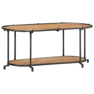 vidaXL Tv-b&auml;nk 100x42x40 cm massivt akaciatr&auml;