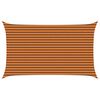 vidaXL Solskugge segel Orange och Brunt 5 x 3 m 100% polyester oxford