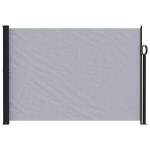 vidaXL Utf&auml;llbar sidomarkis Gr&aring; 600 x 160 cm Polyester