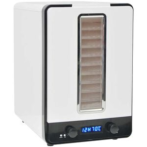 vidaXL Torkugn med 10 brickor 550 W vit