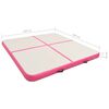vidaXL Uppbl&aring;sbar gymnastikmatta med pump 200x200x10 cm PVC rosa