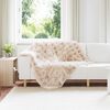 vidaXL Faux Kaninp&auml;ls Filt Olite Beige 130 x 150 cm Polyester