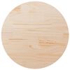 vidaXL Bordsskiva &Oslash;80x2,5 cm massiv furu