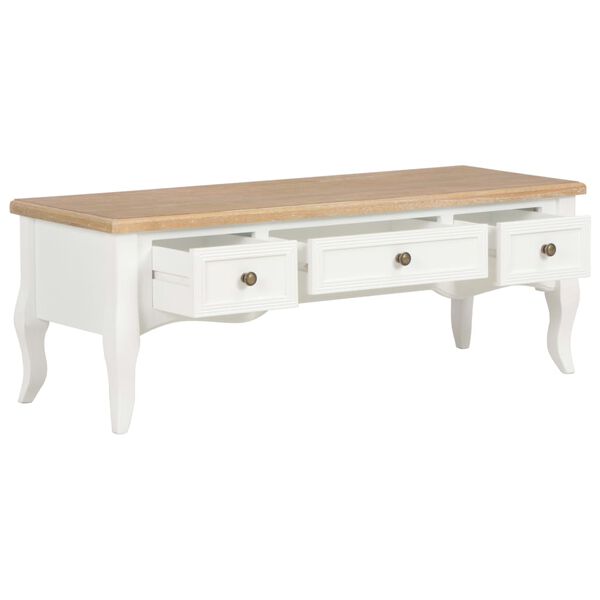 vidaXL TV-bänk vit 100x35x35 cm trä