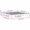 vidaXL Sängram Vit 180 x 200 cm Massiv furu