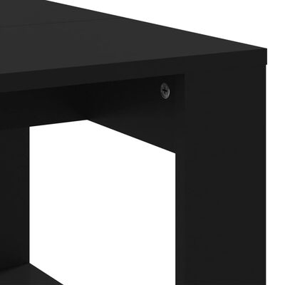 vidaXL Soffbord svart 102x50x35 cm konstruerat trä