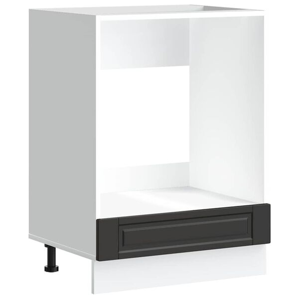 vidaXL Överskåp Porto svart konstruerat trä