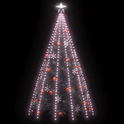 vidaXL Ljusnät för julgran 500 LED 500 cm