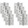 vidaXL G&aring;ngj&auml;rn 8 st 100 x 78 x 13 mm Silver St&aring;l