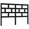 vidaXL S&auml;nggavel svart 166x4x100 cm massiv furu