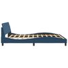 vidaXL Bed Frame with Headboard "Dover" Blue 180x200 cm Fabric