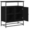 vidaXL Sideboard Svart Ek 69 x 35 x 80 cm Konstruerat tr&auml;