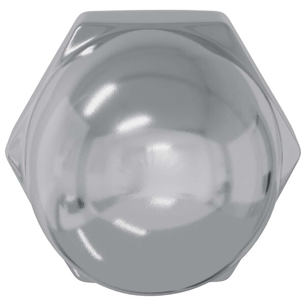 vidaXL Ekollonn&ouml;tter 2 pcs Silver 12,8 x 12,8 x 6,5 cm St&aring;l