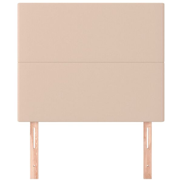 vidaXL S&auml;nggavel Cappuccino 80x5x118/128 cm konstl&auml;der