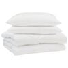 vidaXL Sommar Duvet med kudde 3 st Vit Mikrofiber