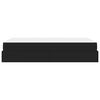 vidaXL S&auml;ngram med madrass med madrass 2 pcs Svart PVC